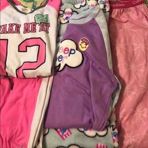 Lot of Girls PJs